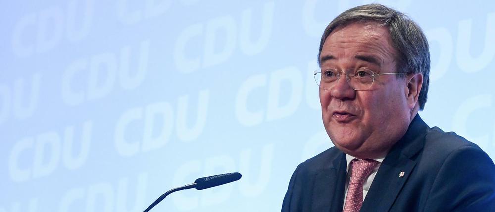 Armin Laschet beim politischen Aschermittwoch des nordrhein-westfälischen Landesverbandes der CDU.