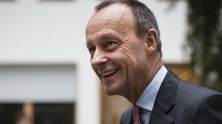 Friedrich Merz im Rahmen der Pressekonferenz zu seiner Bewerbung um den CDU-Vorsitz