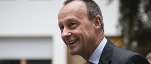 Friedrich Merz im Rahmen der Pressekonferenz zu seiner Bewerbung um den CDU-Vorsitz