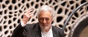 Der Opernsänger Placido Domingo 2019 bei einem Konzert in der Elbphilharmonie.