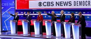 Die Fernsehdebatte der Demokraten am Mittwochabend, 25. Februar, kurz vor dem Super Tuesday.