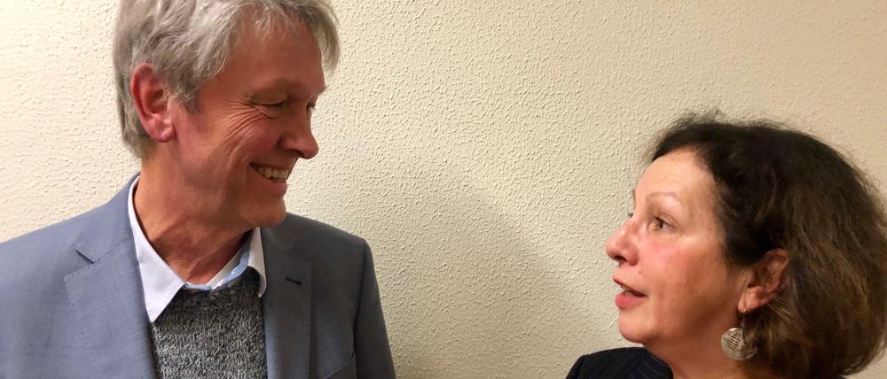 Elke Nowotny und Arthur Kröhnert waren die Ansprechpartner in der Clearingstelle für die Staatliche Ballettschule und Schule für Artistik.