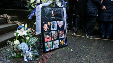 Trauerfeier nach der Tat im hessischen Hanau.