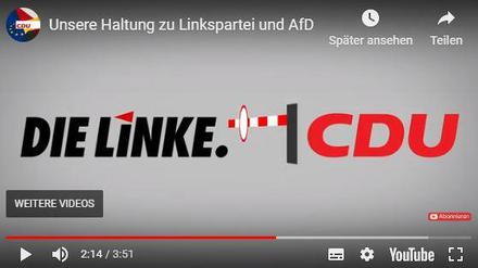 Screenshot aus dem CDU-Video