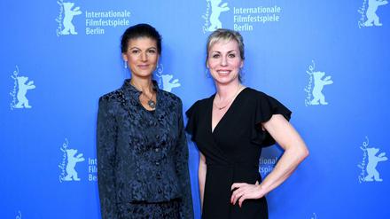 Sahra Wagenknecht und Regisseurin Sandra Kaudelka.