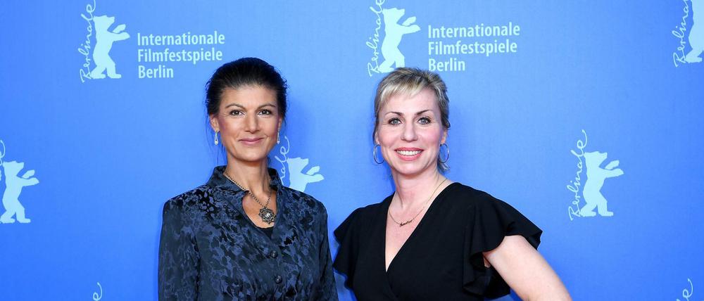 Sahra Wagenknecht und Regisseurin Sandra Kaudelka.