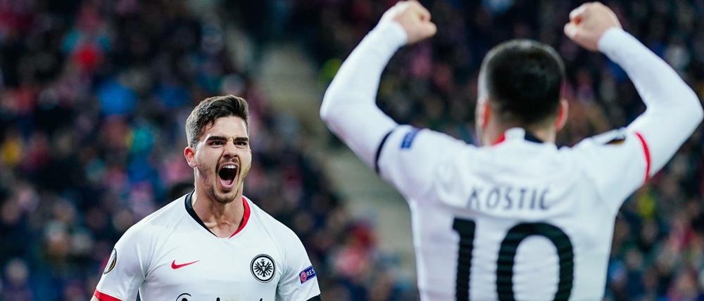 Filip Kostic (r.) und André Silva waren ein gutes Gespann am Freitagabend.