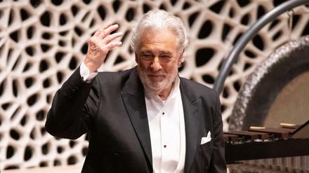 Placido Domingo im November 2019 bei einem Konzert in der Elbphilharmonie. 