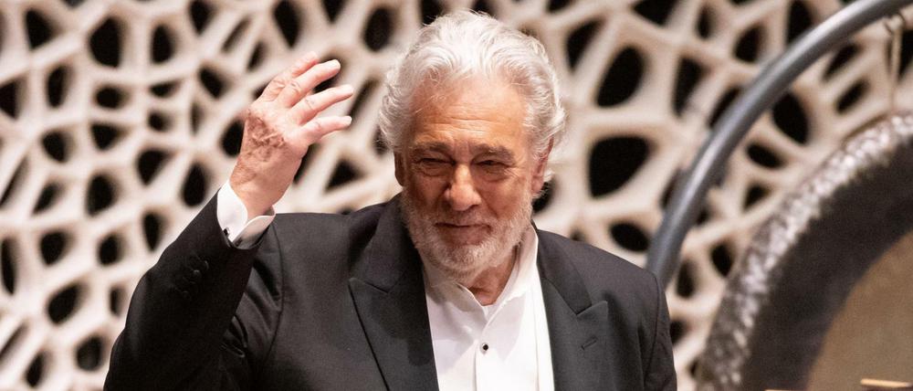 Placido Domingo im November 2019 bei einem Konzert in der Elbphilharmonie. 