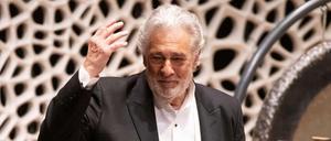 Placido Domingo im November 2019 bei einem Konzert in der Elbphilharmonie. 