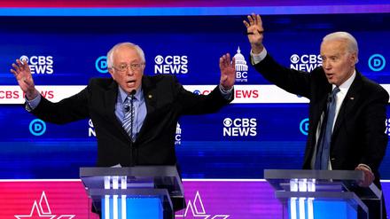 Sanders und Biden in South Carolina.