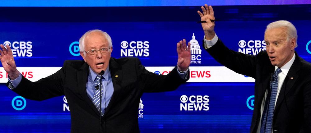 Sanders und Biden in South Carolina.