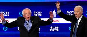 Sanders und Biden in South Carolina.