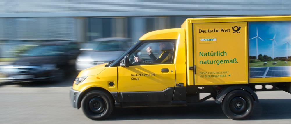 Nur noch Bestandsflotte: ein Streetscooter der Deutschen Post.
