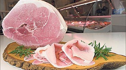 Sehr guter Kochschinken vom Havelländer Apfelschwein