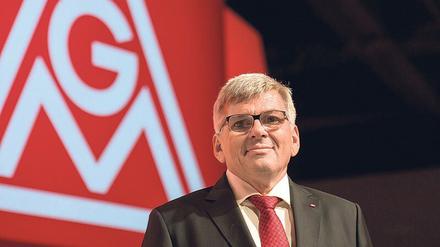 „Sicherheit im Wandel“ will IG-Metall-Chef Jörg Hofmann für die Beschäftigten erreichen .