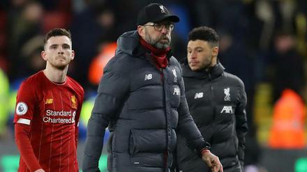 Ungewohntes Bild. So sieht Jürgen Klopp aus, wenn er ein Liga-Spiel verliert.