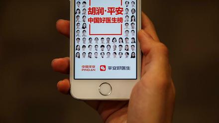Mit dieser Gesundheitsapp von Ping An können sich Chinesen ärztlich beraten lassen.