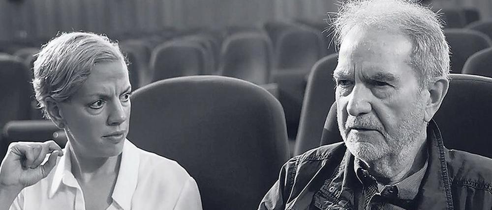 Regisseurin Anna Hepp mit Deutschlands Kino-Chronisten Edgar Reitz.