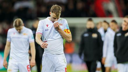 Frust im Anmarsch: Marvin Friedrich ist nach dem Spiel gegen Leverkusen bedient.