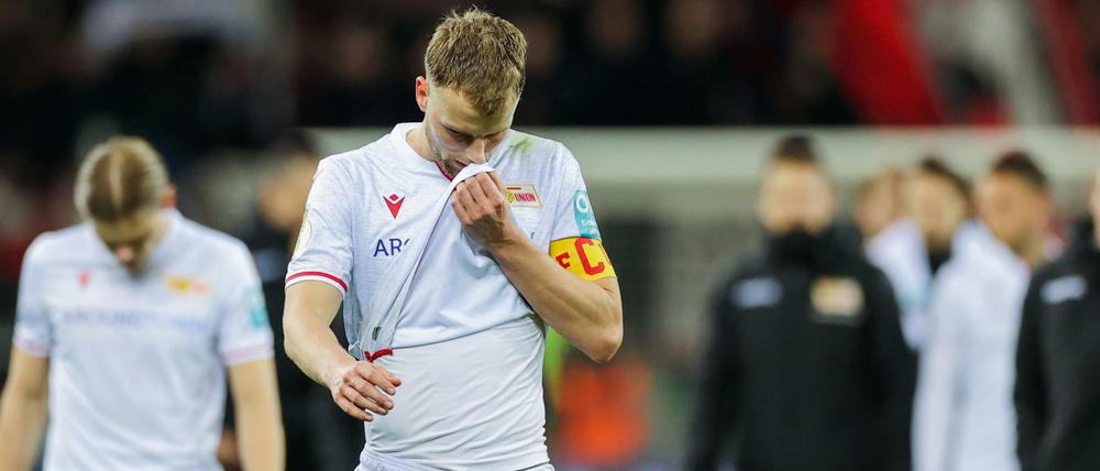 Frust im Anmarsch: Marvin Friedrich ist nach dem Spiel gegen Leverkusen bedient.