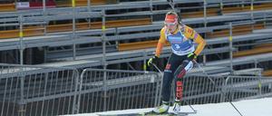 Denise Herrmann siegte vor leeren Rängen. 