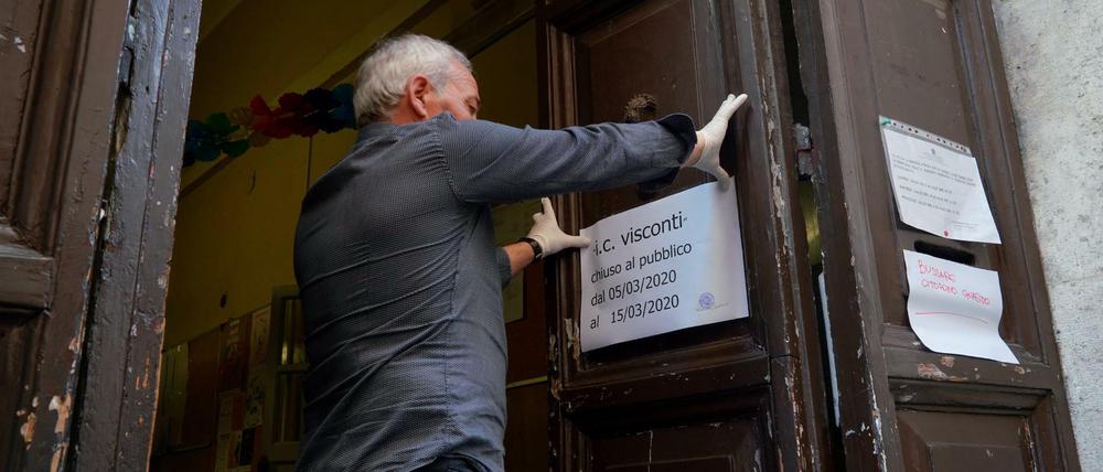 Kein Zutritt. Bis 15. März sollen Schulen in Italien geschlossen bleiben.