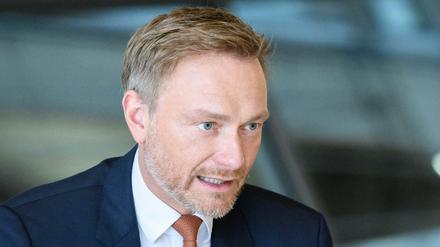 Christian Lindner, FDP-Chef, im Bundestag