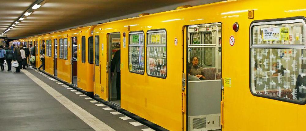 Gelbes Wahrzeichen: Berlins U-Bahn.