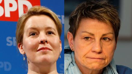 Linke Frauen: Giffey (l.) und Breitenbach.