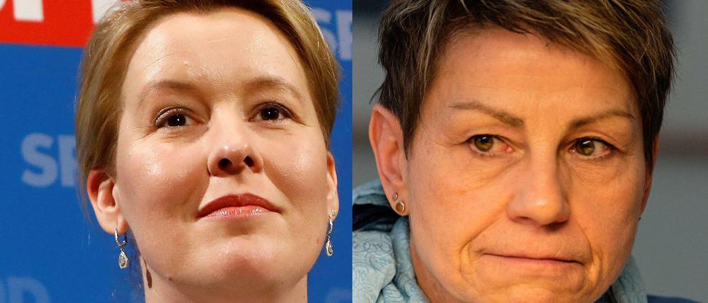 Linke Frauen: Giffey (l.) und Breitenbach.