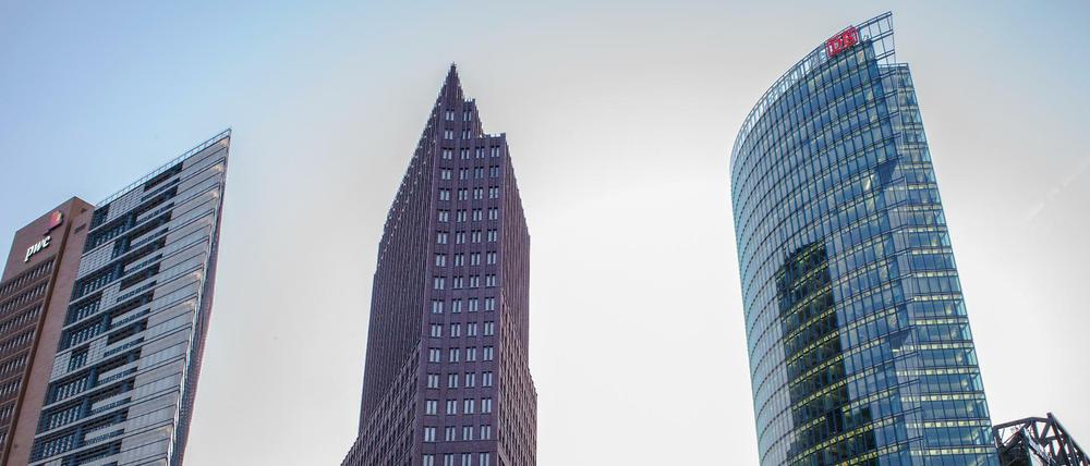 Ist die Zukunft Berlins vertikal? Bislang gibt es im Zentrum nur weniger Hochhäuser, etwa am Potsdamer Platz.
