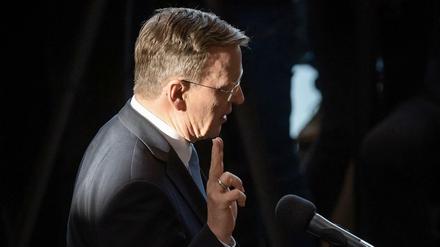  Der neu gewählte Ministerpräsident Bodo Ramelow (Die Linke) leistest seinen Amtseid.