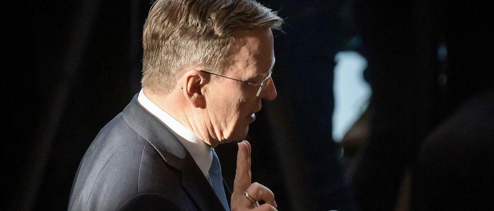 Der neu gewählte Ministerpräsident Bodo Ramelow (Die Linke) leistest seinen Amtseid.