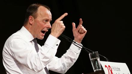 Friedrich Merz beim Politischen Aschermittwoch in Thüringen.