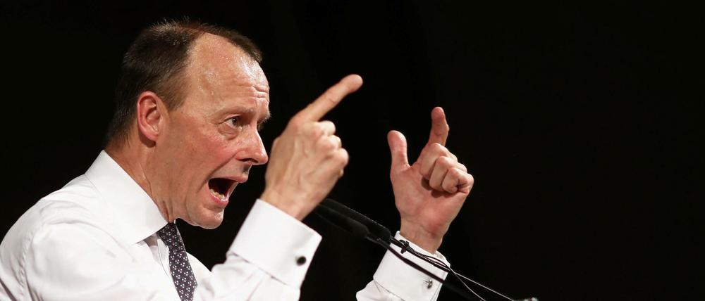 Friedrich Merz beim Politischen Aschermittwoch in Thüringen.