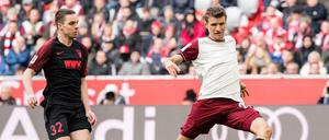 Thomas Müller traf für die Bayern zum 1:0.