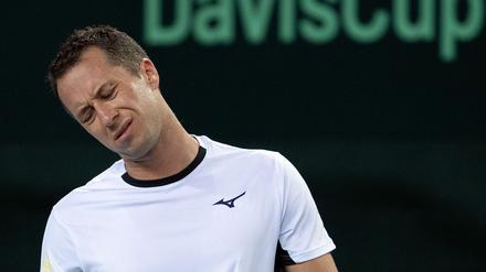 Nicht zufrieden: Philipp Kohlschreiber verlor sein Einzel gegen Weißrussland.