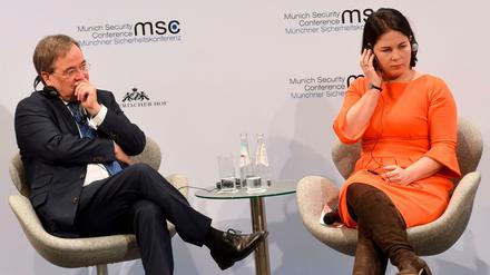 Deutschland nach außen vertreten? Annalena Baerbock und Armin Laschet auf der Münchner Sicherheitskonferenz im Februar 2020.