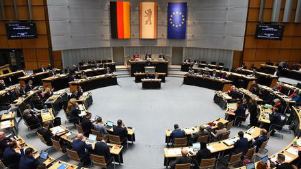 Plenarsaal des Berliner Abgeordnetenhauses.