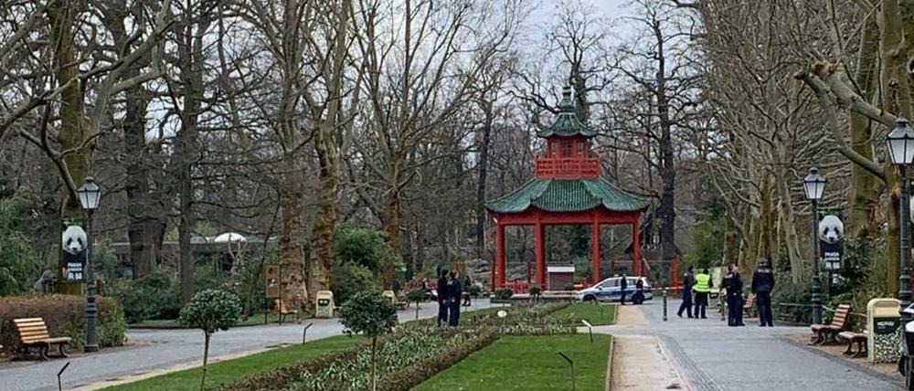 Polizeieinsatz im Zoo.