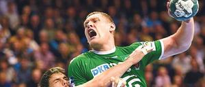 Lettischer Überflieger. Dainis Kristopans ist bei den Füchsen immer für ein Tor gut.