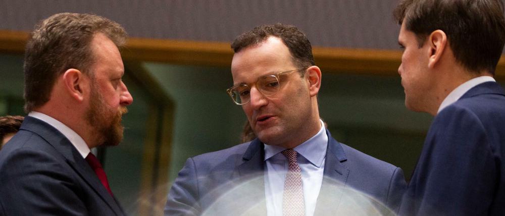 Gesundheitsminister Jens Spahn beim EU-Gesundheitsministertreffen. 