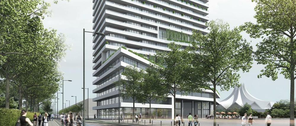 So nicht - das Woho-Hochhaus an der Schöneberger Straße muss überarbeitet werden.