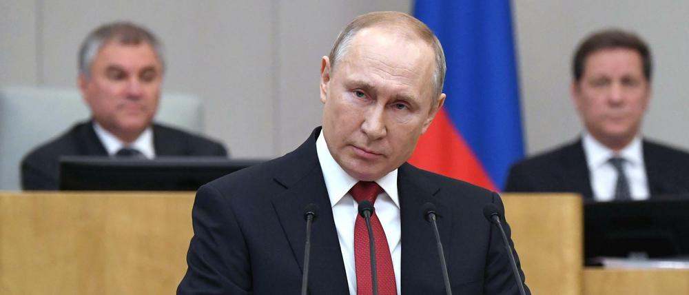 Putins bisherige Amtszeiten sollen auf Null gesetzt werden.