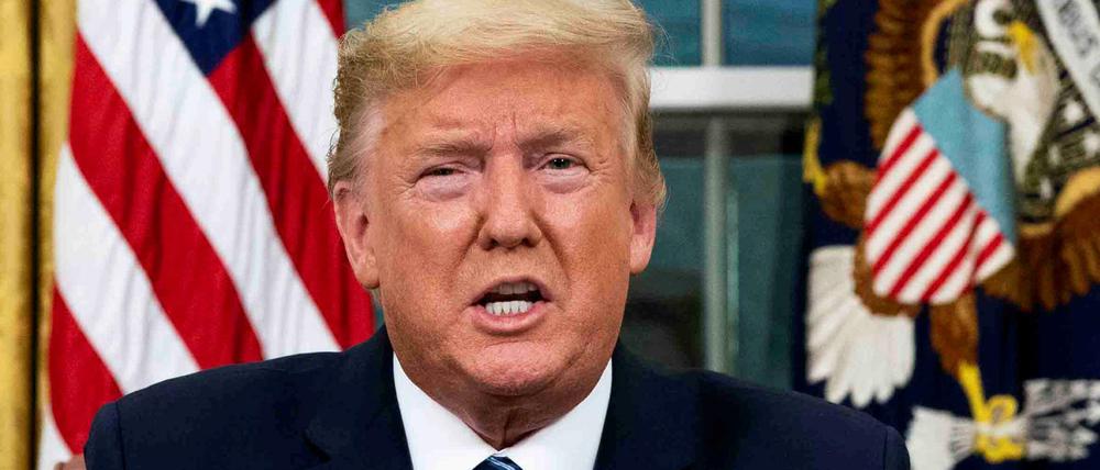US-Präsident Donald Trump bei seiner Ansprache an die Nation am Mittwochabend.