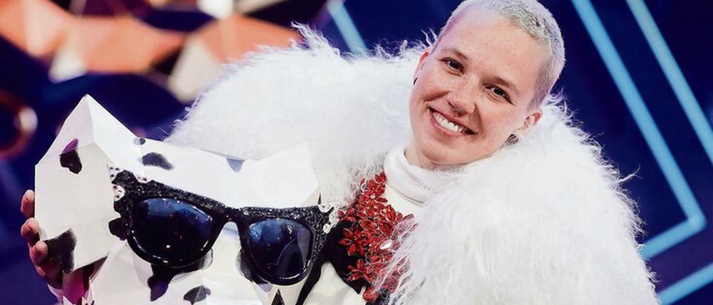 Schon raus. „Dalmatiner“ Stefanie Heinzmann wurde bei „The Masked Singer“ schnell enttarnt.