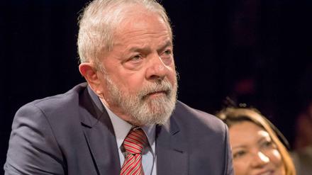 Der Ex-Präsident Lula da Silva im Festsaal Kreuzberg.