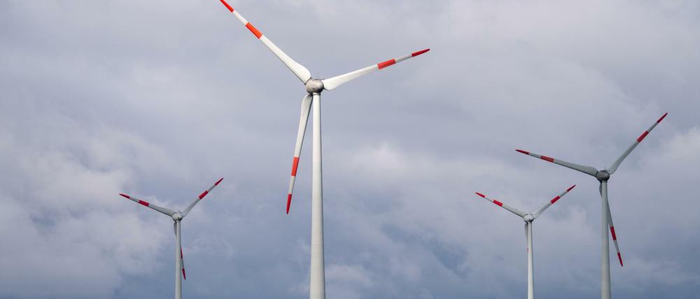 Windräder in Brandenburg.