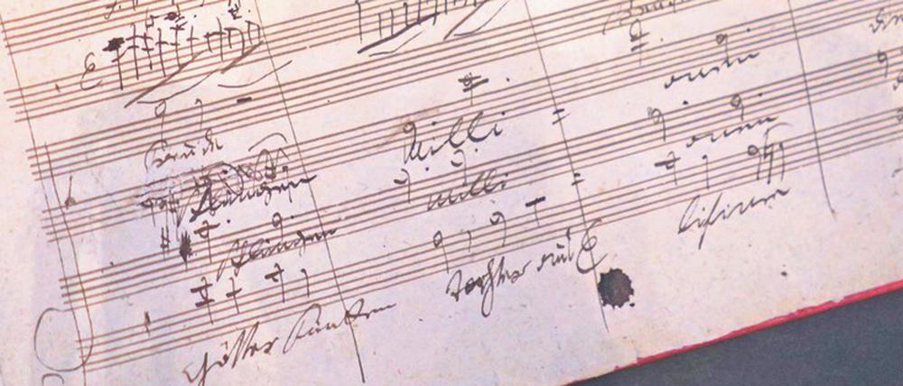 Das Autograph der Neunten gehört zum Unesco-Weltdokumentenerbe.